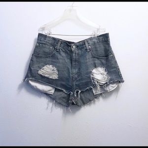 Levi's Shorts - Levi’s Distressed Cut Off Denim Shorts Levi's Shorts - Levi’s Distressed Cut Off Denim Shorts